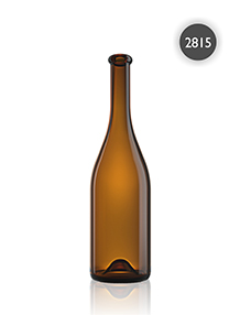 Botella elegante de vidrio ámbar