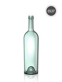 Botella burdeos Anciene 750 vidrio celeste